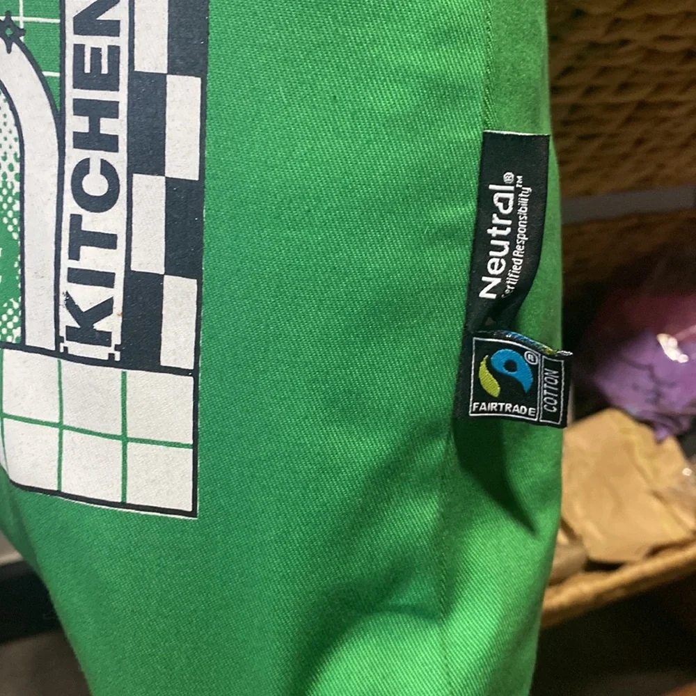 Lush Kitchen green canvas bag